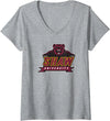Elite Authentic Womens Shaw Bears Icon Officially Licensed V-Neck T-Shirt - Heather Grey