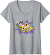 Popfunk Womens Yogi Bear and Friends That's All Folks V-Neck T-Shirt - As Pictured