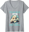 Polar Bears Polar Bear Lovers Shop Womens Polar Bears Polar Bear is my spirit animal V-Neck T-Shirt - Heather Grey