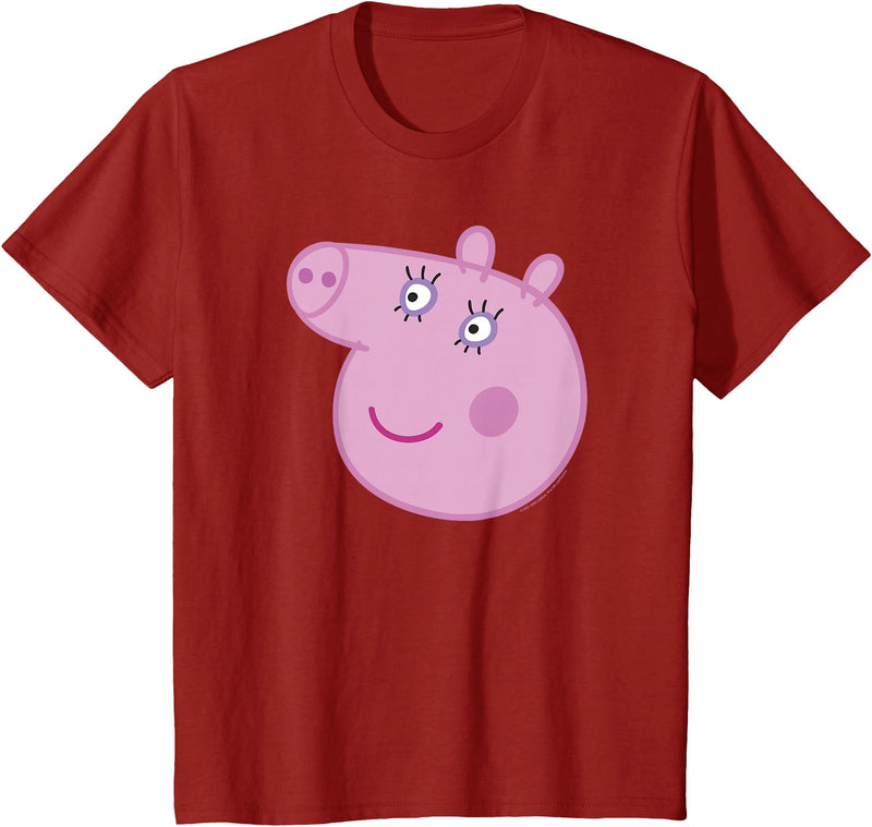 Peppa Pig Mummy Pig Head Shot T-Shirt - Cranberry Red