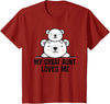 Homewise Shopper Great Aunt My Great Aunt Loves Me Bear T-Shirt - Cranberry Red