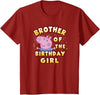 Kids Peppa Pig George Pig Birthday Brother of The Girl T-Shirt - Cranberry Red