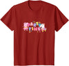 Peppa Pig Party Time Peppa & Suzy Logo Youth T-Shirt - Cranberry Red