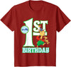 Children's My First Birthday Official Llama Llama Tee Shirt T-Shirt - Cranberry Red