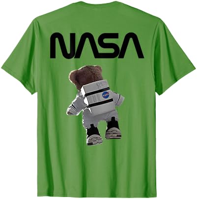 NASA Astronaut Teddy-Bear Worm Logo T-Shirt - size chart