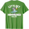 SALTY JOES Salty Joe's - Let's Get Hammered Lightweight, Graphic T-Shirt - size chart