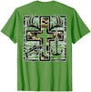 Camo Cross Fishing Faith Christian 2 Sided Hunting Fishing Cross Camo Faith Christian Fisherman Hunter T-Shirt - size chart