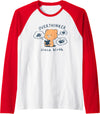 Mocha Bear Overthinker Since Birth Tees Mocha Bear Overthinker Since Birth Raglan Baseball Tee - Red/White