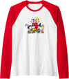 Peanuts - Snoopy Boo Crew Raglan Baseball Tee - Red/White