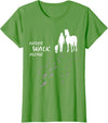 Grazy Dog - Doglover Hundeliebhaber Dog horse - never walk alone - horse fan dog lover T-Shirt - Grass Green