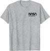 NASA Astronaut Teddy-Bear Worm Logo T-Shirt - Heather Grey
