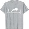 Africa Animal Safari Lion Gift Africa Lion Safari Animal Heartbeat Gift Lion T-Shirt - Heather Grey