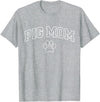 Pig Mom Typography Design Pig Mom Funny Athletic Lettering Pet Owner Mama T-Shirt - Heather Grey