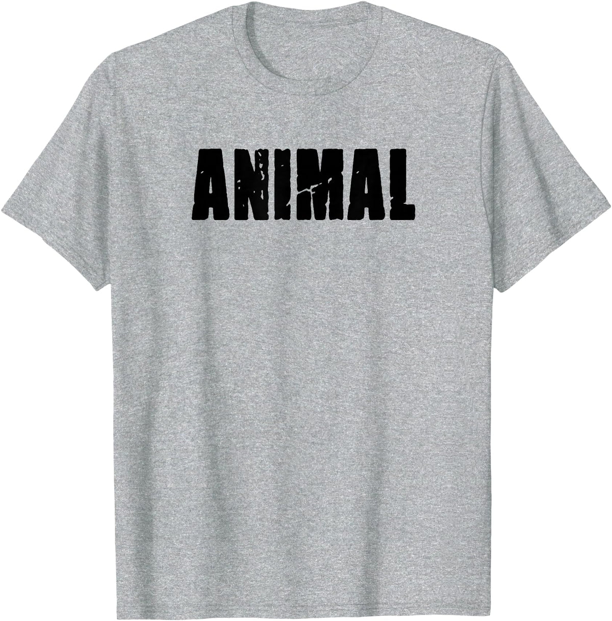 Animal Gym Rabbit Workout Bodybuilding Fitness T-Shirt in Heather Grey
