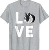 Cute I Love Rabbits Funny Bunny Rabbit Lover Gifts T-Shirt in Heather Grey