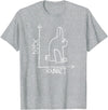 Funny Science Nerd Duck or Rabbit Physics Math Geek T-Shirt in Heather Grey