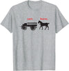 timamerine. Cart in front of the horse T-Shirt - Heather Grey