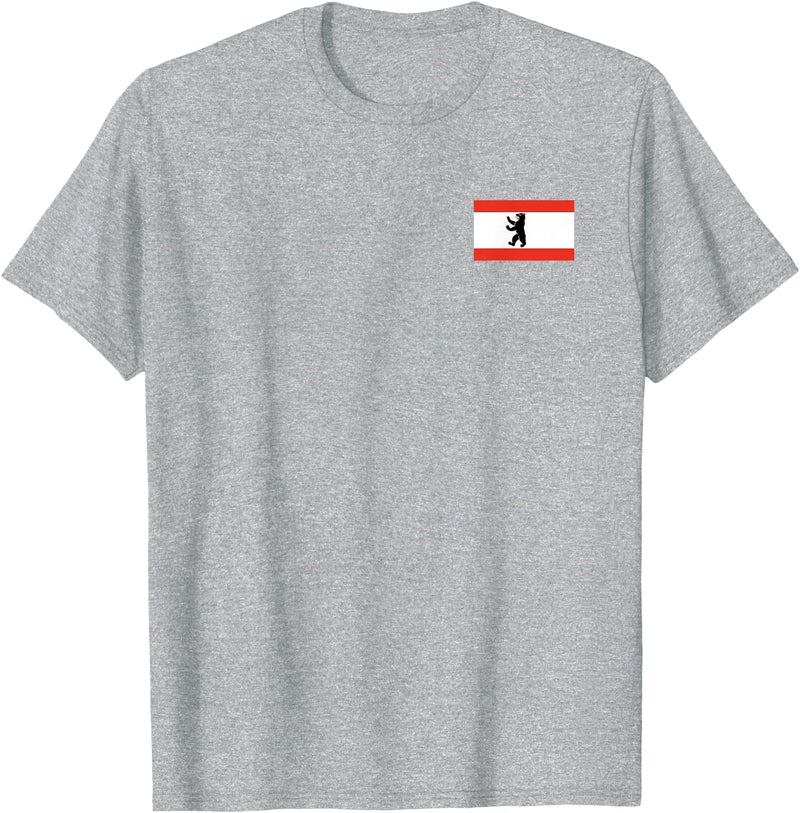Berlin Bear Flag BERLIN GERMANY FLAG BEAR FLAG T-Shirt - Heather Grey