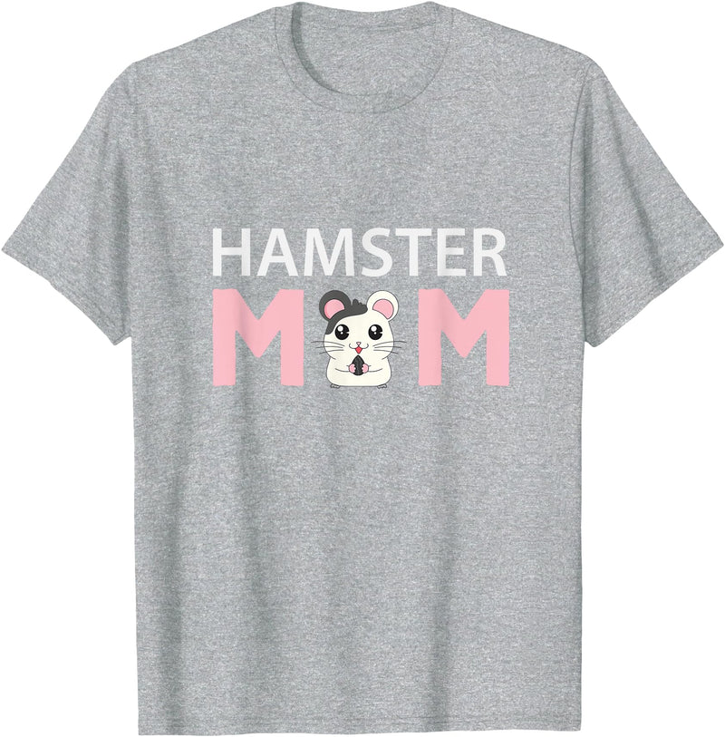 Hamster Mom Hamster T-Shirt - Heather Grey