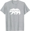 The Persnickety Owl Family Bears #1 Mama Bear Shirt Mama Bear T-Shirt Mama Mom Mommy Tee Shirt T-Shirt - Heather Grey