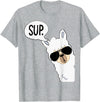 Funny Alpaca Gifts Accessories Alpaca Llama Sup T-Shirt - Heather Grey
