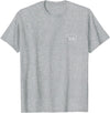 The Polar Bear Apparel Co Polar Bear Minimalist Badge Patch Line Art T-Shirt - Heather Grey