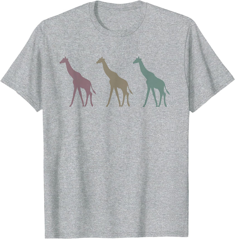 Niki Giraffes T-Shirt - Heather Grey