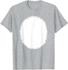 Animal Fur Costume Dress Up Shirts Panda Belly Skunk White Polar Bear Halloween Costume Shirt T-Shirt - Heather Grey