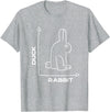 Duck - Rabbit - Funny - Joke - Bunny - Optical Illusion -Pun T-Shirt in Heather Grey