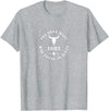 Letterboard Inspired 1883 The Road West Was Paved In Blood Cow Skull T-Shirt - Heather Grey