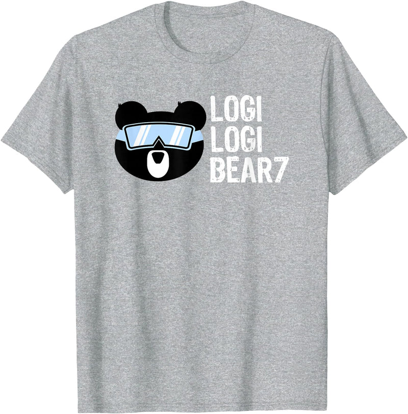 LogiLogiBear7 Logi Logi Bear 7 Shirt T-Shirt - Heather Grey