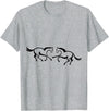Clothing25 Horses! T-Shirt - Straight - Heather Grey