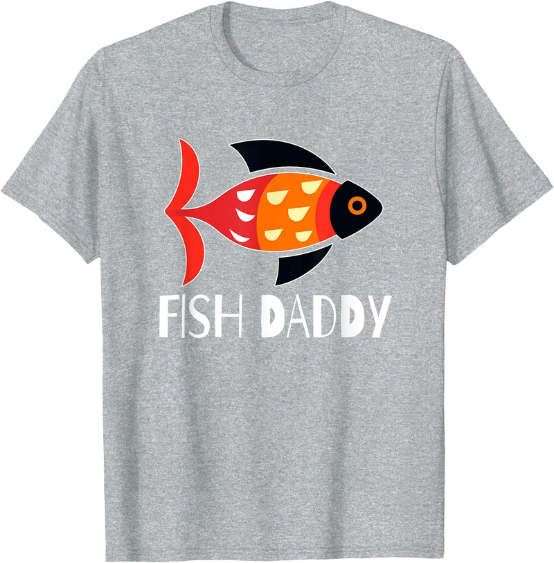 Onward! Fish Daddy T-Shirt - Heather Grey