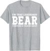 Bear Gifts Bear Tee Men Name Birthday Gifts Bear Personal Name Funny Bear T-Shirt - Heather Grey