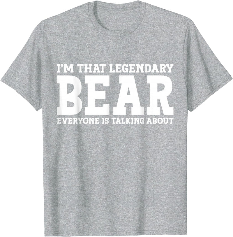 Bear Gifts Bear Tee Men Name Birthday Gifts Bear Personal Name Funny Bear T-Shirt - Heather Grey