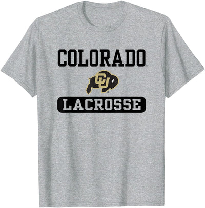 Elite Authentics Colorado Buffaloes Lacrosse Logo Officially T-Shirt
