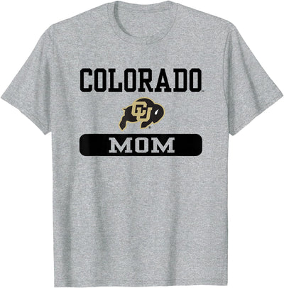Cow Elite Authentics Colorado Buffaloes Mom Logo Officially T-Shirt