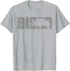 Bison Buffalo Apparel Bison Lover Buffalo Clothing - Buffalo Bison T-Shirt - Heather Grey