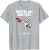 Alice in Wonderland White Rabbi Rabbit T-Shirt in Heather Grey