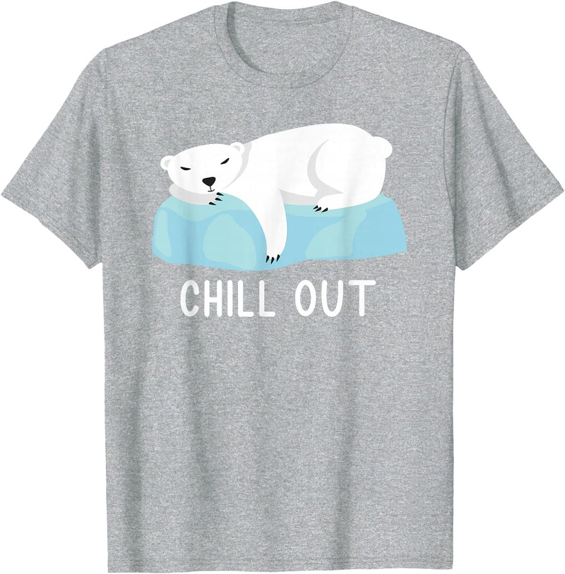 Eisbär Klimawandel Geschenkidee Funny Polar Bear North Pole Polar Bear Love Climate Change T-Shirt - Heather Grey