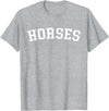 Horses - Designs Horses T-Shirt - Heather Grey