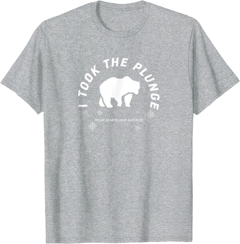 Polar Bear Llunge Polar Plunge Polar Bear I Took The Plunge T-Shirt - Heather Grey
