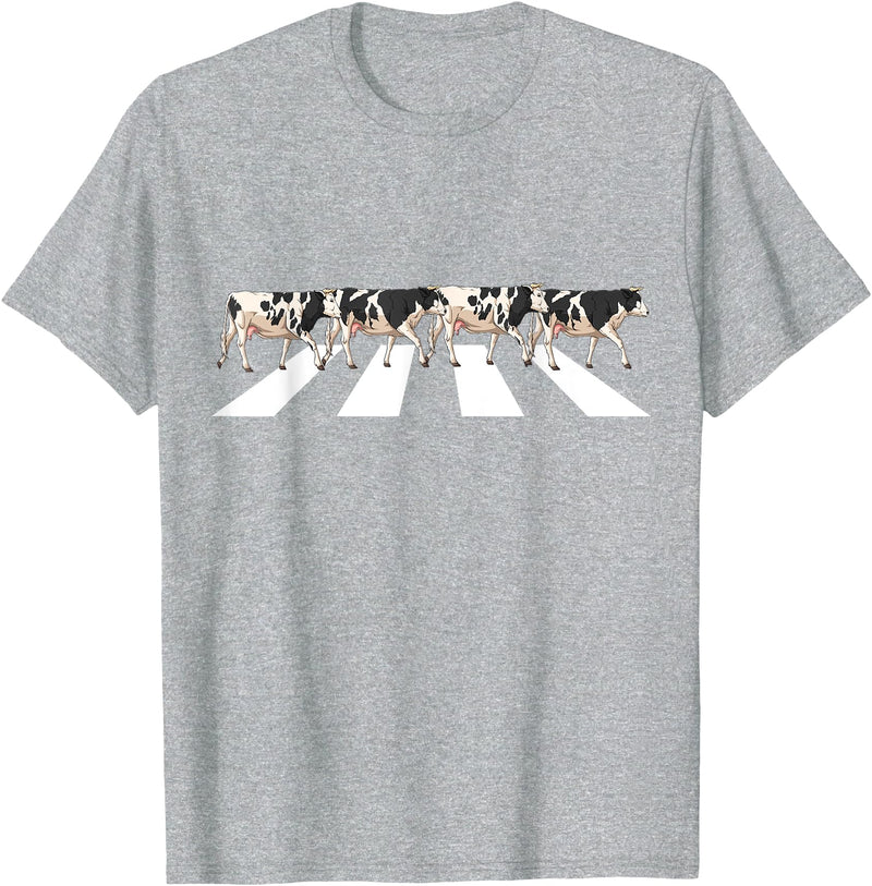 Funny Cow Shirt Women Men Girls Kids Boys Gifts Funny Crosswalk Cows Farming farm Cow Girl Boy Women Men Kid T-Shirt -