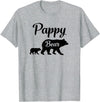 Pappy Gifts Pappy Bear Gift T-Shirt - Heather Grey