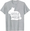 Cute Nethie Bunny Mom - Netherland Dwarf Rabbit T-Shirt in Heather Grey