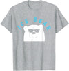 Global Warming Awareness Arctic Winter Ice Ice Bear with Sunglasses Polar Bear Plunge T-Shirt - Heather Grey