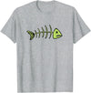 Dead Fish Fish Skeleton T-Shirt - Heather Grey