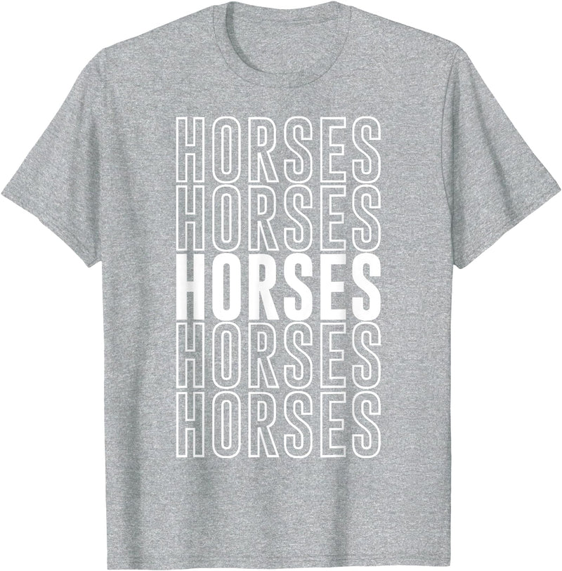 Horses Apparel Horses T-Shirt - Heather Grey