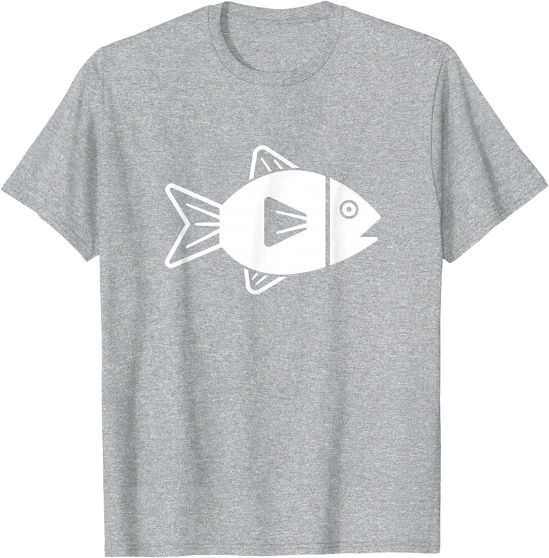 Fish gifts Fish icon T-Shirt - Heather Grey