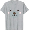 Stylish Lazy Halloween Costumes Polar Bear Face Halloween Costume Kids Toddler Baby 5T 4T T-Shirt - Heather Grey